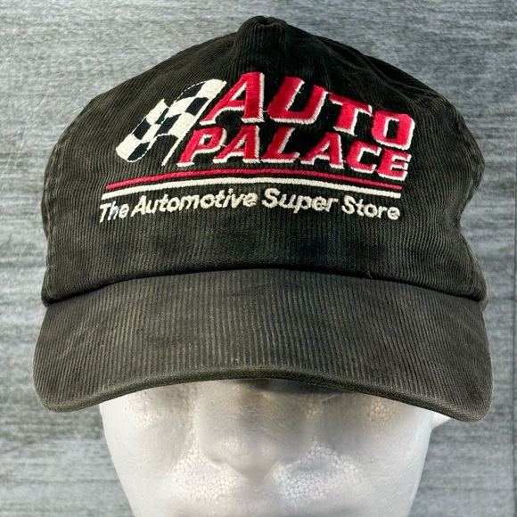 VTG Auto Palace Corduroy Ocean Specialties USA Snapback Trucker Hat Black OSFA - Picture 3 of 13